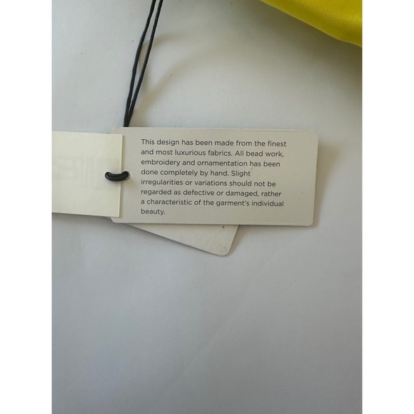 NWT Liv Foster Giselle Satin Long Dress in Solar Yellow - Size 0 - MSRP $295 - Picture 15 of 15